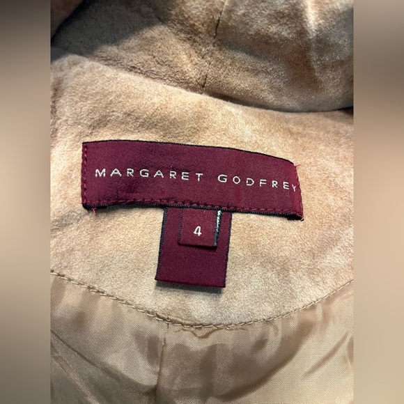 Vintage 100% suede jacket blazer with laser cut detail oversized relaxed fit 4 - Picture 7 of 13